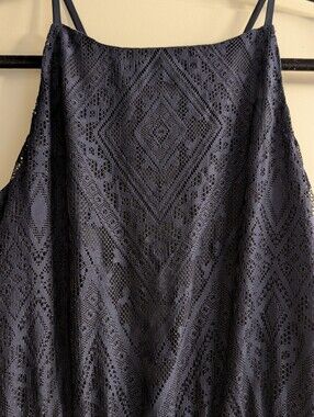 Navy Lace Maxi Dress